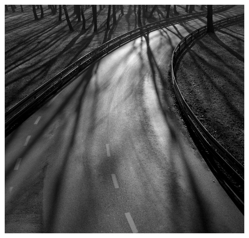 Road with Light and Shadows, Zagreb,Croatia Road with Light and Shadows, Zagreb,Croatia