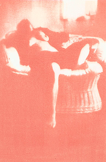 Nude in Wicker Chair Reversed