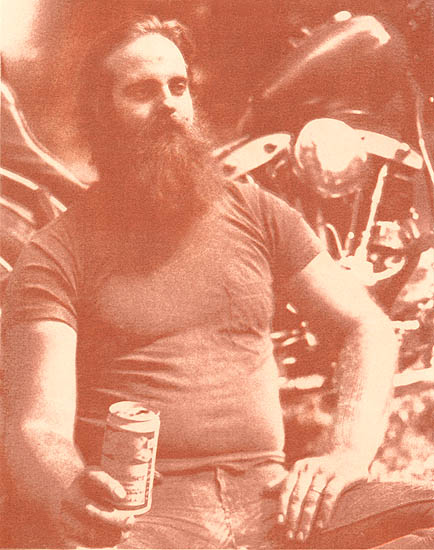 Mitchell with Beer Can