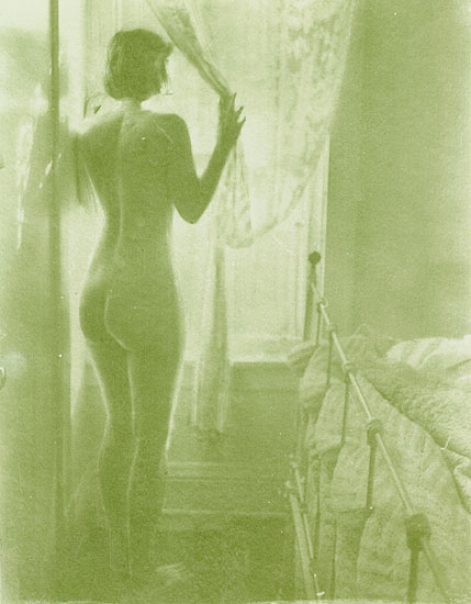 Susan (Female Nude at Window in front of Brass Bed)