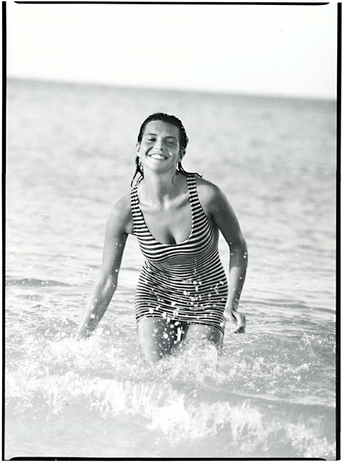 Female Model in Bathing Suit