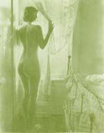 Ted Jones - Susan (Female Nude at Window in front of Brass Bed)
Click for more Images